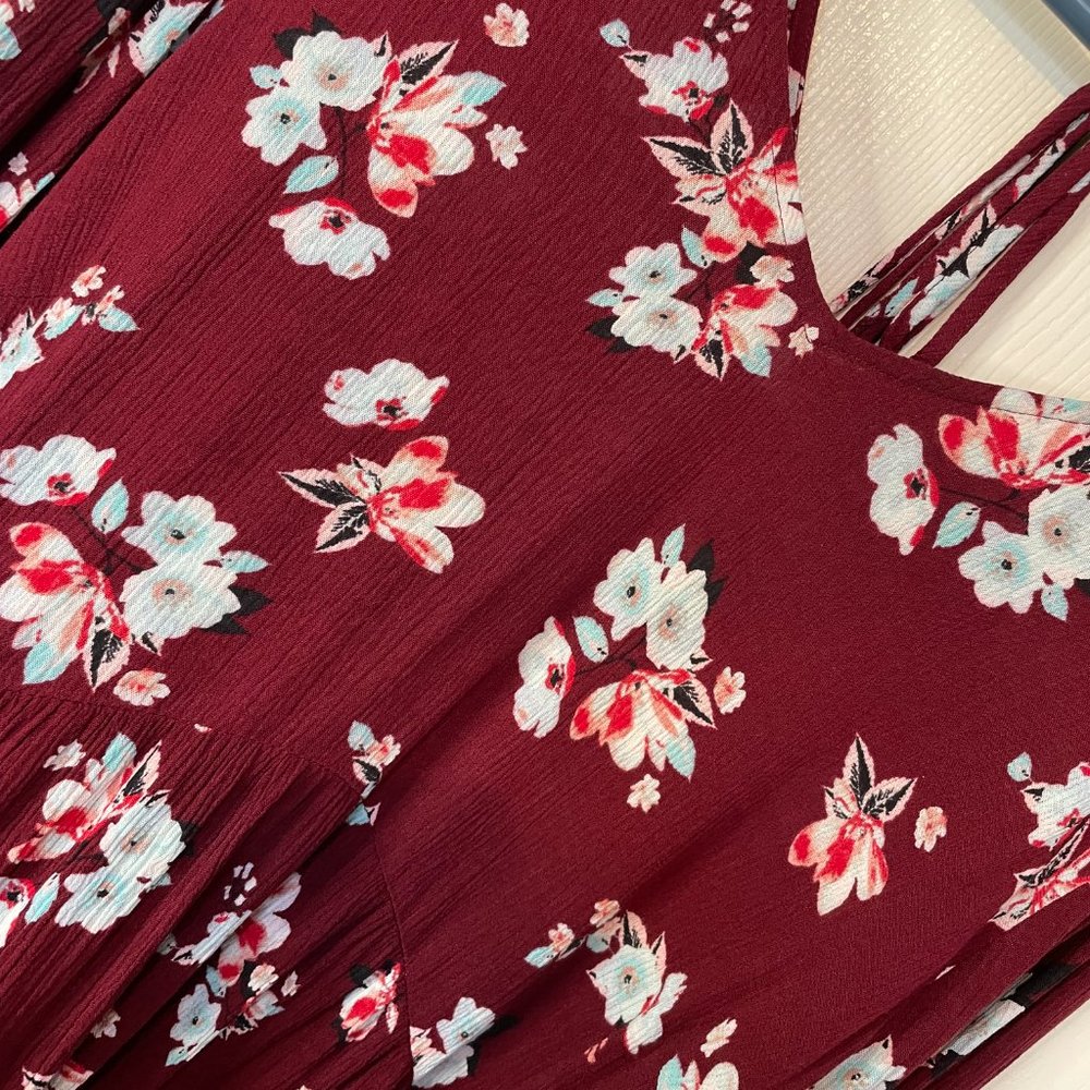 Lane Bryant Floral Babydoll Tunic Blouse 18/20 - Picture 2 of 6